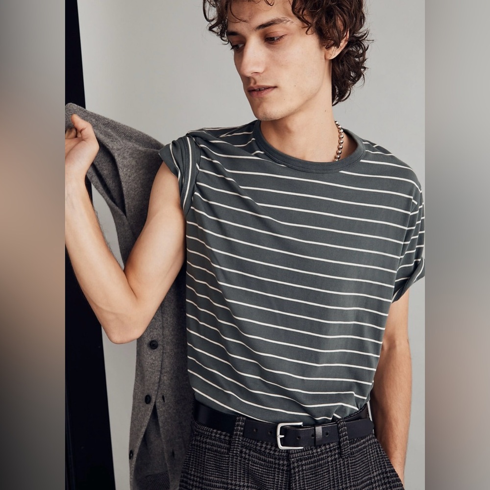 Madewell Allday Tee in Witherby Stripe